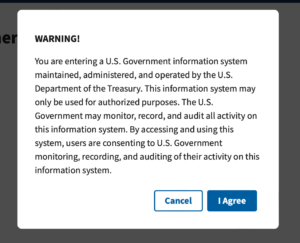 Warning: Government website